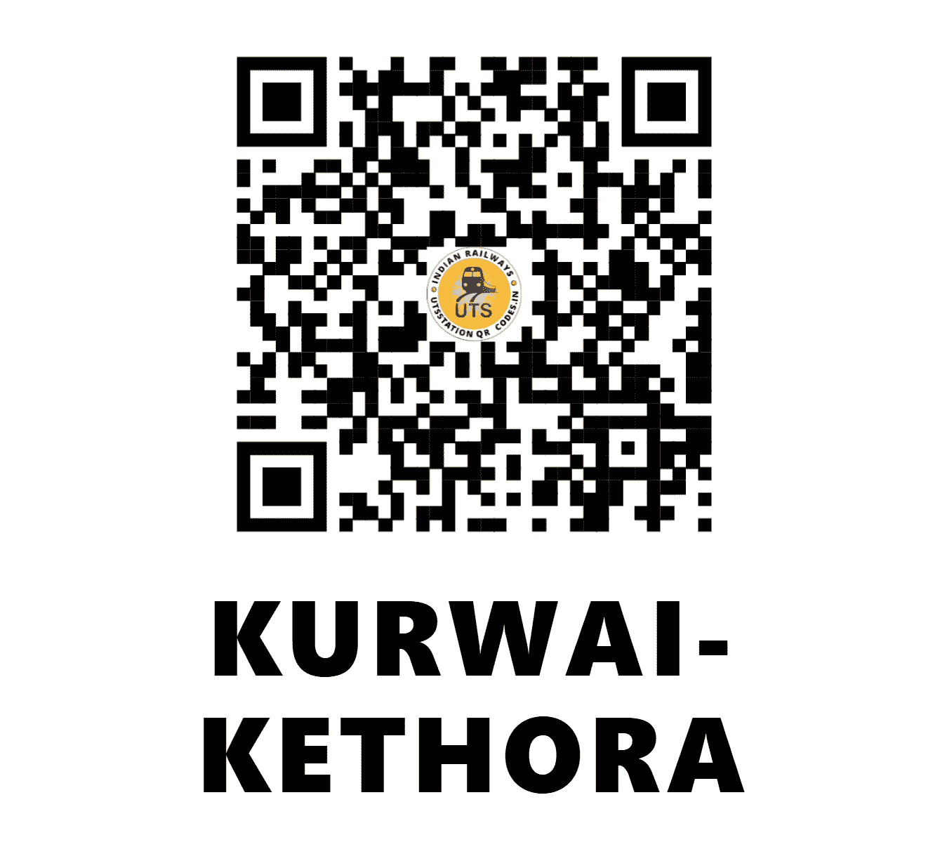 UTS QR Code for KURWAI-KETHORA - KIKA - WC (MADHYA PRADESH)